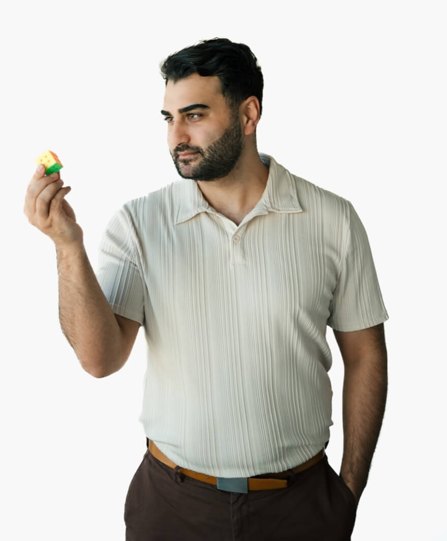 Hassan Hourani fun pose